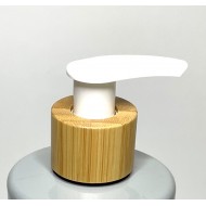 Bamboo/White Lotion Pump 24/410 - 24mm Lotion/Soap Dispenser