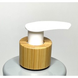 Bamboo/White Lotion Pump 24/410 - 24mm Lotion/Soap Dispenser