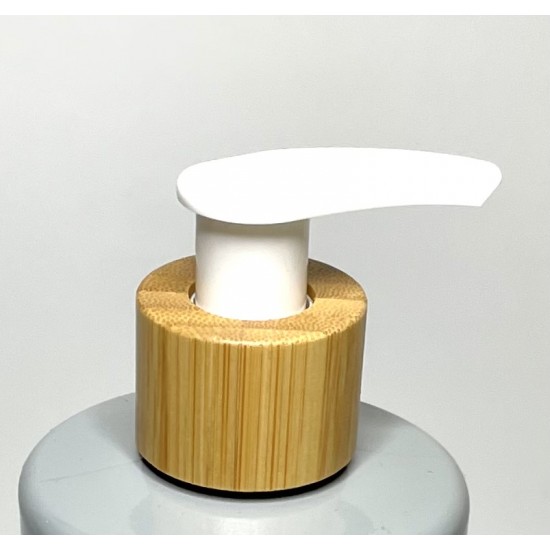 Bamboo/White Lotion Pump 24/410 - 24mm Lotion/Soap Dispenser Bamboo/White Lotion Pump 24/410 - 24mm Lotion/Soap Dispenser