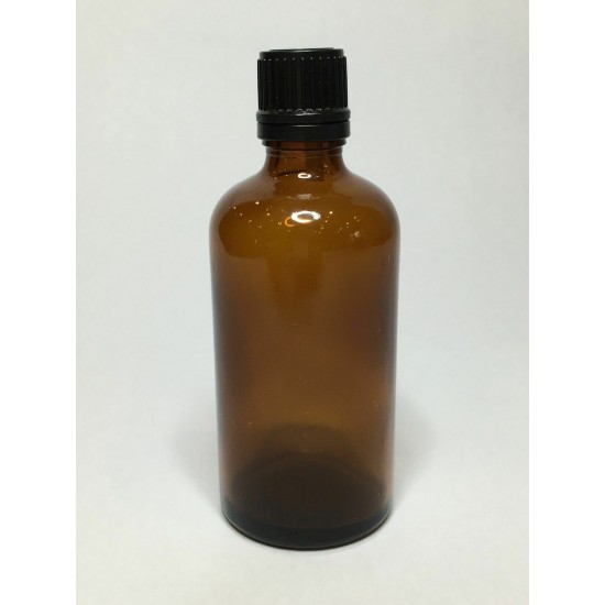 100ml Amber Glass Bottle with Tamper Evident Pipette