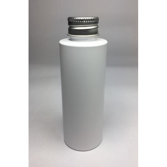 100ml White Cylinder Bottle with Aluminium Cap 100ml White Cylinder Bottle with Aluminium Cap