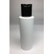 100ml White Cylinder Bottle with Black Disc Top Cap