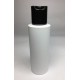 100ml White Cylinder Bottle with Black Disc Top Cap 100ml White Cylinder Bottle with Black Disc Top Cap