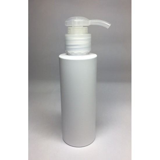 100ml White Cylinder Bottle with Natural Lotion Pump 100ml White Cylinder Bottle with Natural Lotion Pump