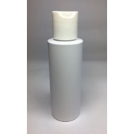 100ml White Cylinder Bottle with White Disc Top Cap