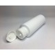 100ml White Cylinder Bottle with White Flip Top Cap