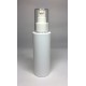 100ml White Cylinder Bottle with White Serum Pump