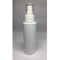 100ml White Cylinder Bottle with White Atomiser