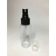 100ml Clear PET Cylinder Bottle with Black Atomiser