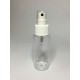 100ml Clear PET Cylinder Bottle with White Atomiser