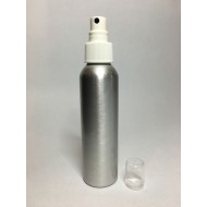250ml Tall Aluminium Boston With White Atomiser