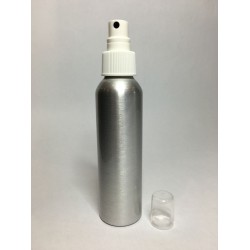 250ml Tall Aluminium Boston With White Atomiser