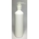 150ml White HDPE Tall Boston With Natural Lotion Pump