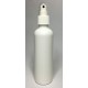 250ml White HDPE Boston With White Atomiser Spray