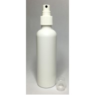 150ml Tall White HDPE Boston With White Atomiser Spray