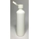 150ml White HDPE Tall Boston With White Flip Top Lid