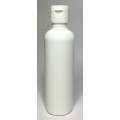 150ml White HDPE Tall Boston With White Flip Top Lid