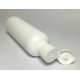 250ml White HDPE Boston With White Flip Top Lid