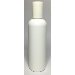 150ml Tall White HDPE Boston With White Disc Top
