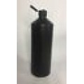 1000ml (1L) Black HDPE Swipe Bottle with Black Flip Top Cap