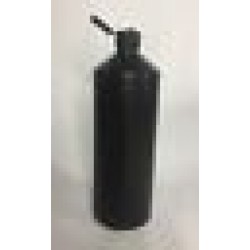 1000ml (1L) Black HDPE Swipe Bottle with Black Flip Top Cap