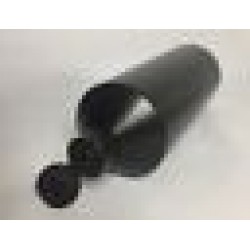 1000ml (1L) Black HDPE Swipe Bottle with Black Flip Top Cap