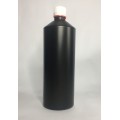 500ml Black HDPE Swipe Bottle with Tamper Evident Cap