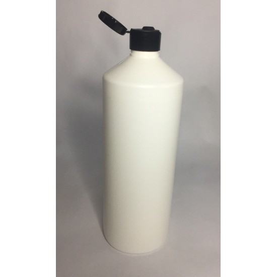 500ml White HDPE Swipe Bottle With Black Flip Top Cap 500ml White HDPE Swipe Bottle With Black Flip Top Cap