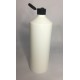 500ml White HDPE Swipe Bottle With Black Flip Top Cap 500ml White HDPE Swipe Bottle With Black Flip Top Cap