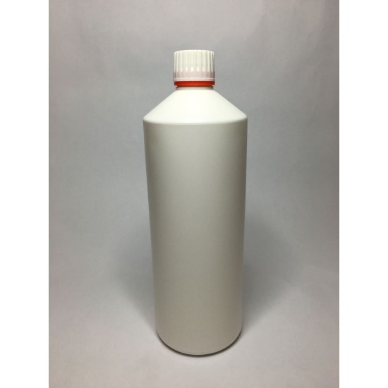 1000ml (1L) White HDPE Swipe Bottle With Tamper Evident Cap