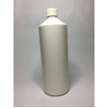 1000ml (1L) White HDPE Swipe Bottle With White Screw Cap