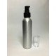 250ml Tall Aluminium Boston With Black Cream Pump