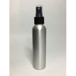 250ml Tall Aluminium Boston With Black Atomiser Spray Pump