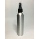 250ml Tall Aluminium Boston With Black Atomiser Spray Pump