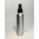 250ml Tall Aluminium Boston With Black Atomiser Spray Pump