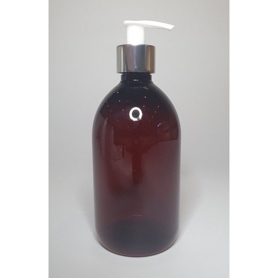 250ml Amber PET Sirop Bottle with Chrome Lotion Pump 250ml Amber PET Sirop Bottle with Chrome Lotion Pump