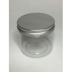 200ml Clear Plastic Jars With Aluminium Screw On Lid