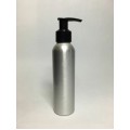 250ml Tall Aluminium Boston With Black Lotion Pump