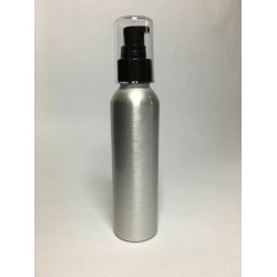 250ml Tall Aluminium Boston With Black Cream Pump