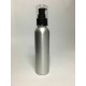 250ml Tall Aluminium Boston With Black Cream Pump