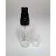 30ml Clear Plastic Cylinder Bottle & Black Serum Pump 30ml Clear Plastic Cylinder Bottle & Black Serum Pump