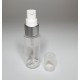 30ml Clear Plastic Cylinder Bottle & Matt Silver Serum Pump 30ml Clear Plastic Cylinder Bottle & Matt Silver Serum Pump