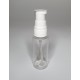30ml Clear Plastic Cylinder Bottle & White Serum Pump 30ml Clear Plastic Cylinder Bottle & White Serum Pump