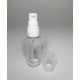 30ml Clear Plastic Cylinder Bottle & White Serum Pump