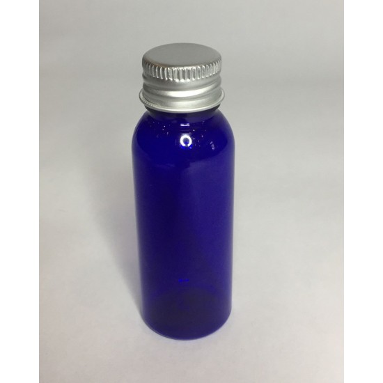 30ml PET Plastic Cobalt Blue Boston Bottles With Aluminium Cap