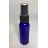 30ml PET Plastic Blue Boston Bottles & Black Spray Pump