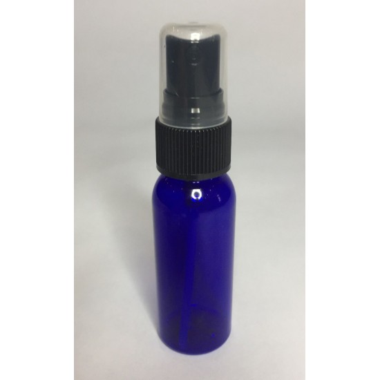 30ml PET Plastic Blue Boston Bottles & Black Spray Pump 30ml PET Plastic Blue Boston Bottles & Black Spray Pump