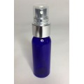 30ml PET Plastic Cobalt Blue Boston Bottles & Chrome Atomiser Spray 