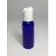 30ml PET Plastic Cobalt Blue Boston Bottles With White Disc Top Cap 30ml PET Plastic Cobalt Blue Boston Bottles With White Disc Top Cap