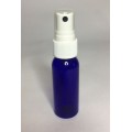 30ml PET Plastic Blue Boston Bottles & White Spray Pump